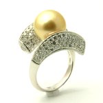 Golden South Sea Pearl Rings
